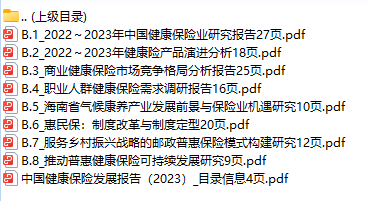 中国健康保险发展报告2023蓝皮书.zip 